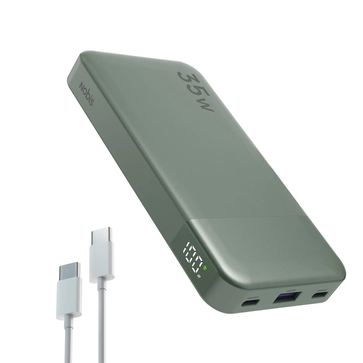 Nobis N3510 10000mAh Power Bank 35W Fast Charge USB C by S And B Enterprise