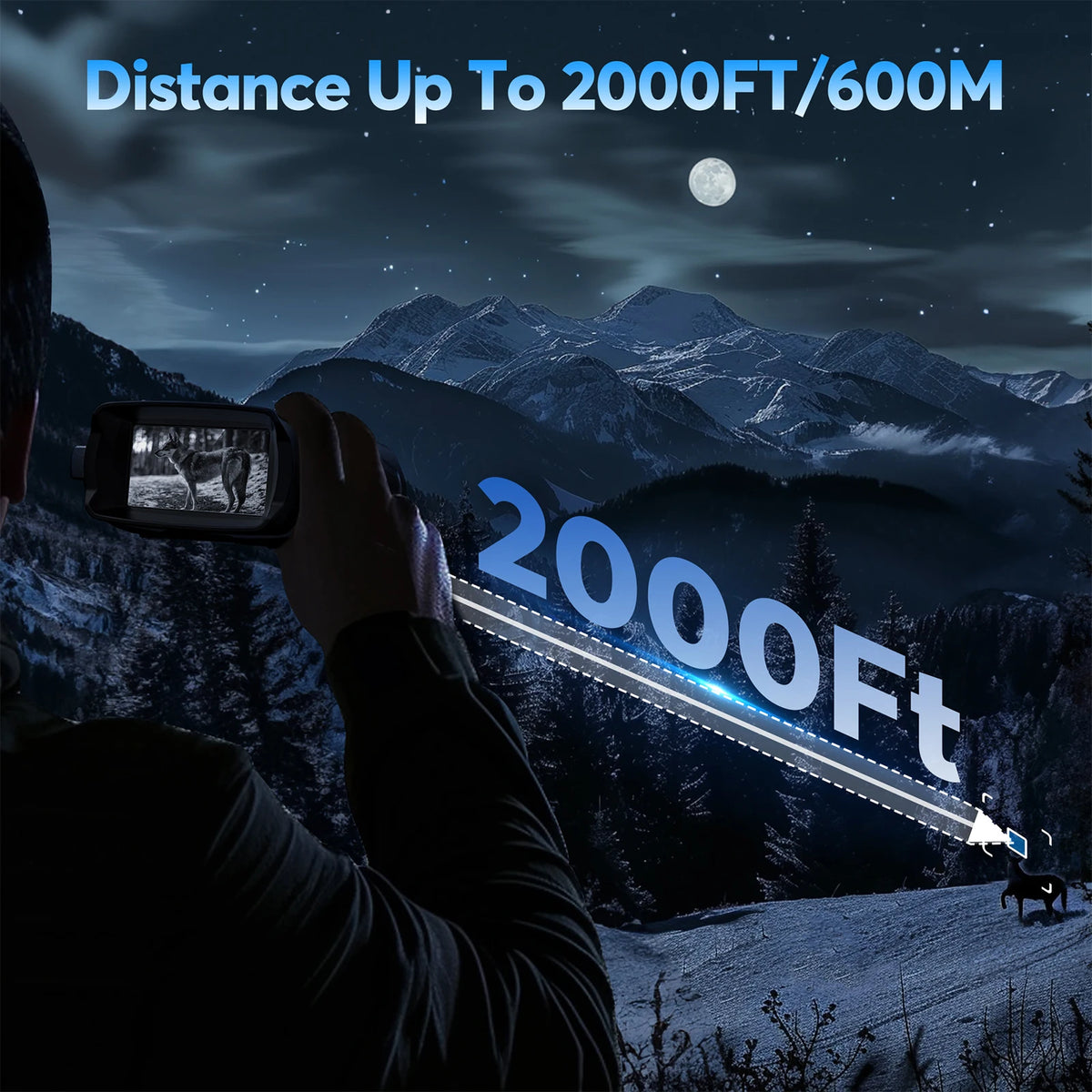 USB Rechargeable 4K Night Vision Binoculars Infrared by S And B Enterprise