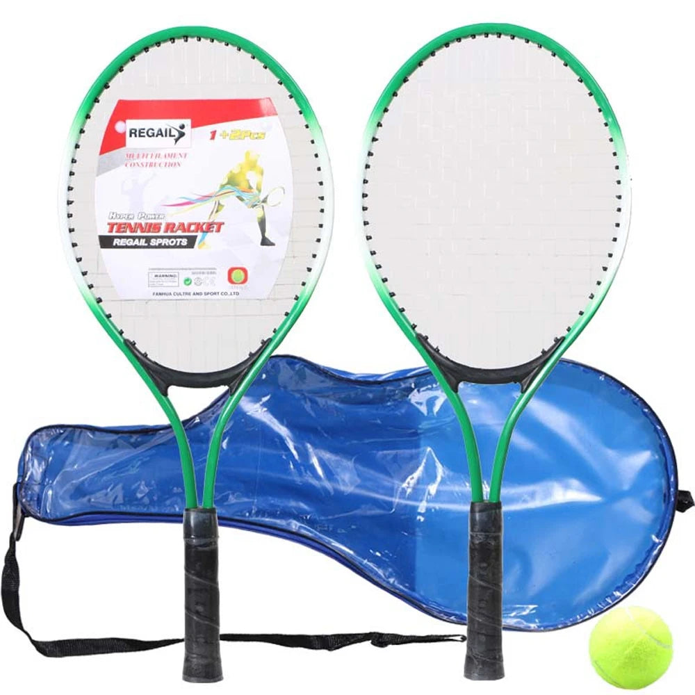 LIXADA Junior Kids Tennis Rackets With Ball Trainer For Beginners