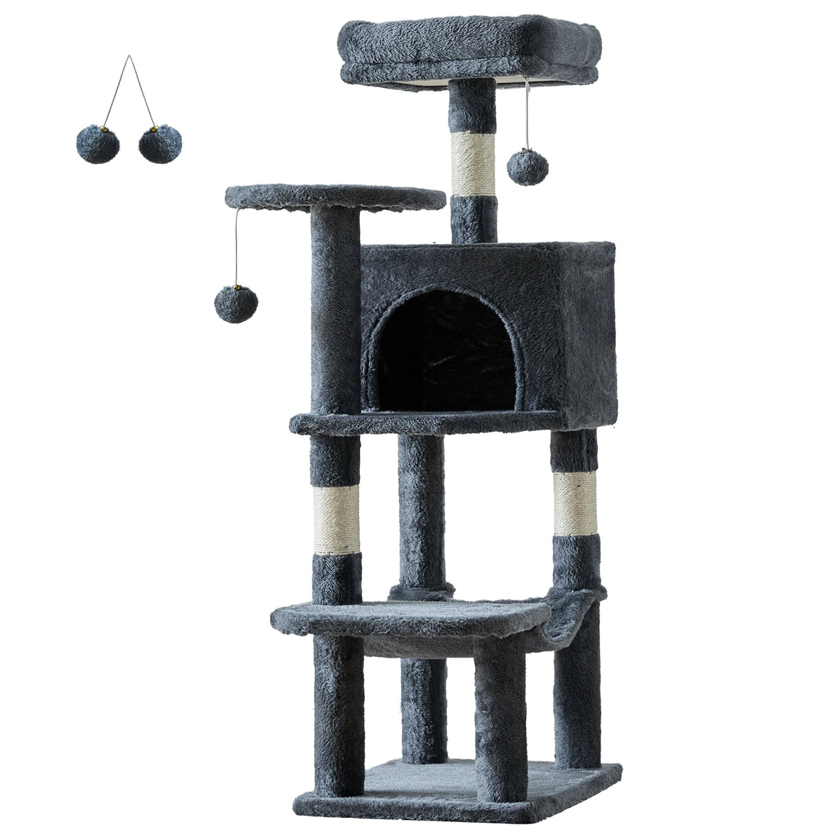 JHKCN Cat Tree Tall Multi-Cat Climbing Tower Sisal Posts by S And B Enterprise