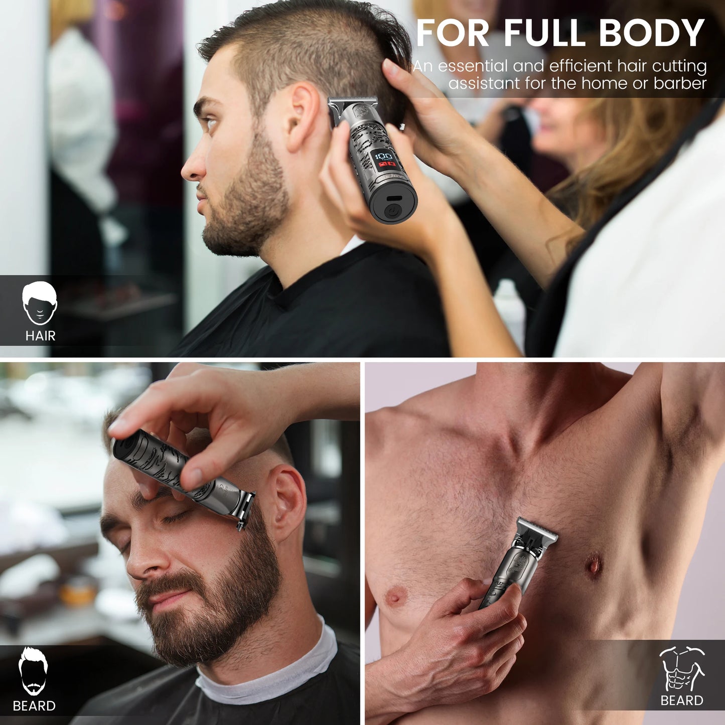 Sejoy Electric Shaver Rechargeable For Men 3D Floating Cutter Head