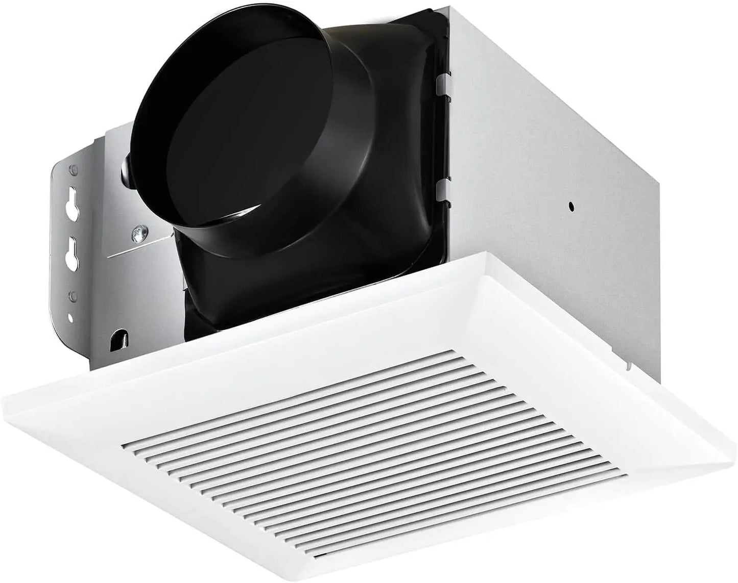 110 CFM bathroom exhaust fan with light by S And B Enterprise; white grille, 1000LM LED, 3-color temp