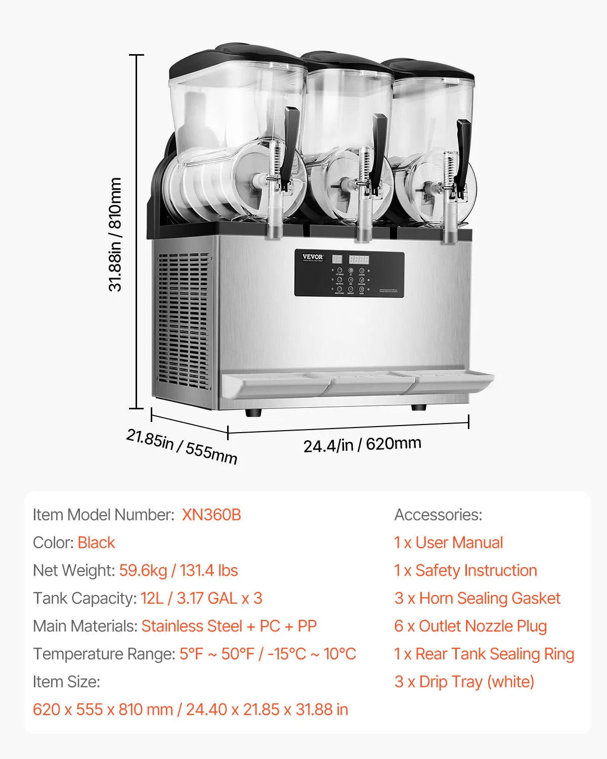 VEVOR SucceBuy Commercial Slushy Machine For Restaurants And Parties by S And B Enterprise