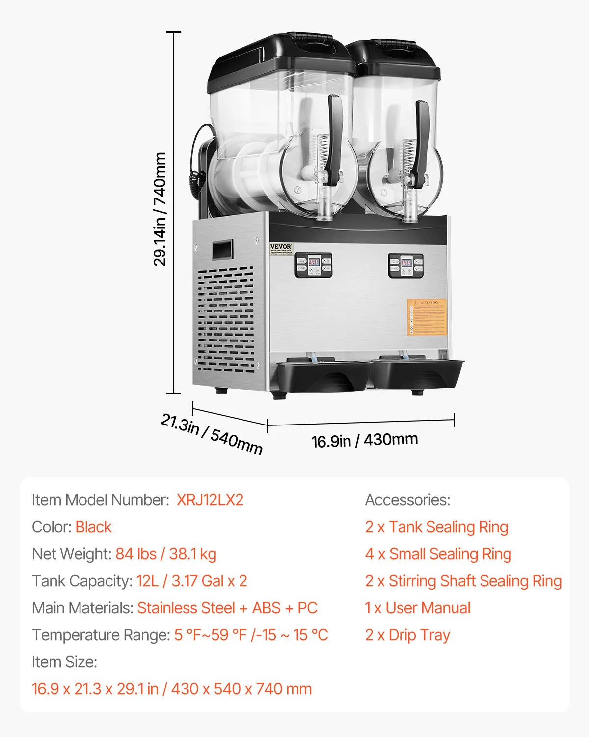 VEVOR SucceBuy Commercial Slushy Machine For Restaurants And Parties by S And B Enterprise