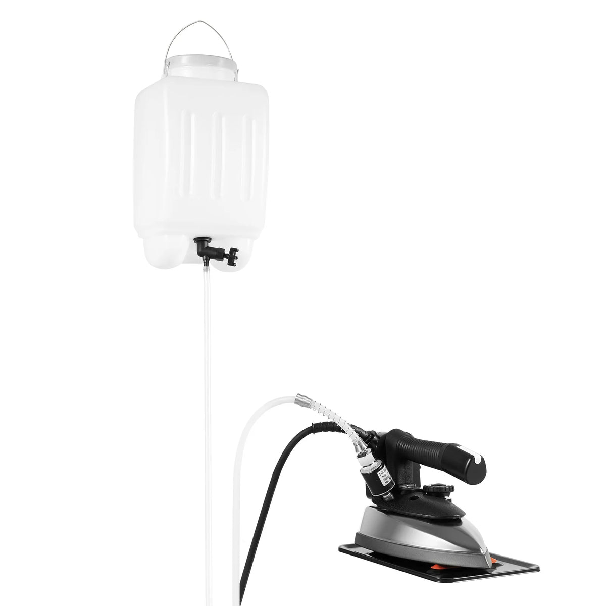 S And B Enterprise 1200W electric steam iron system with white water reservoir