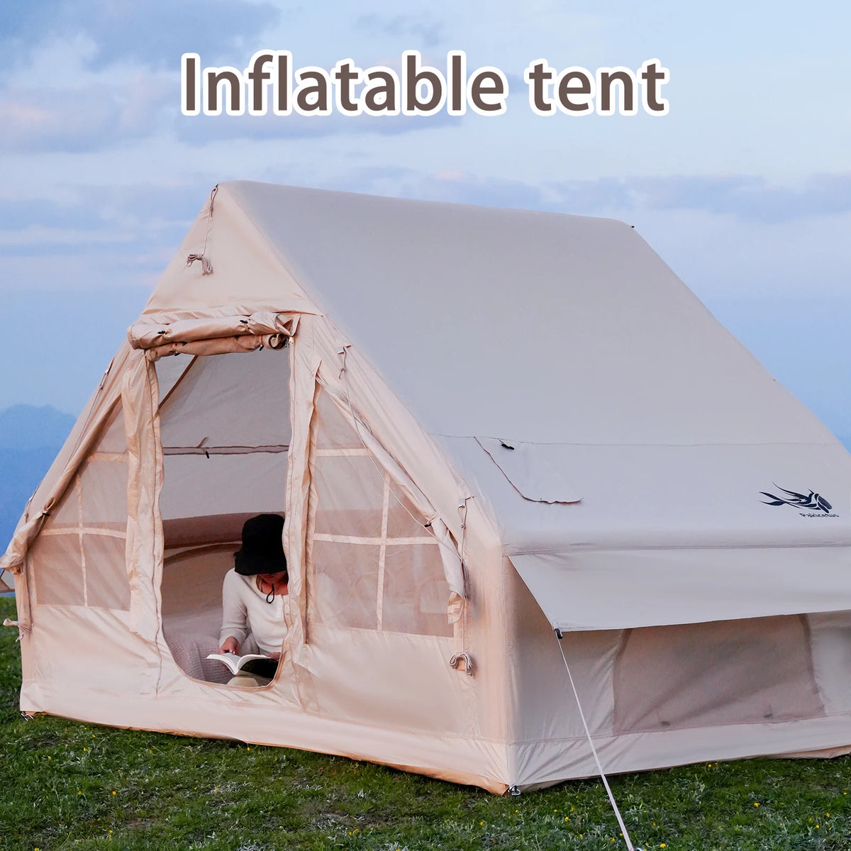 Pakicetus Inflatable Camping Tent Quick Setup Air Frame Shelter by S And B Enterprise