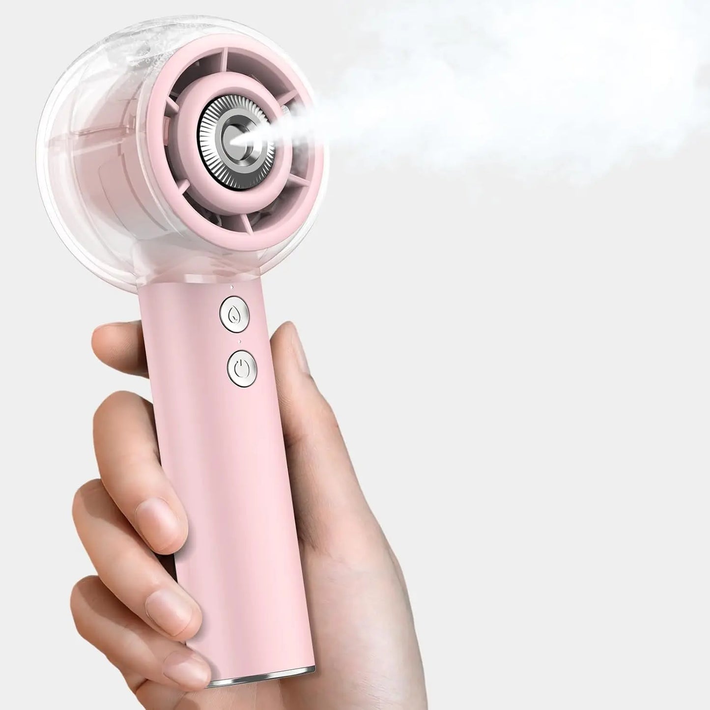 Misting Portable Handheld Fan 6000mAh Rechargeable Battery, Personal Mini Fans with 4 Strong Windfor Travel, Camping, Beach by S And B Enterprise