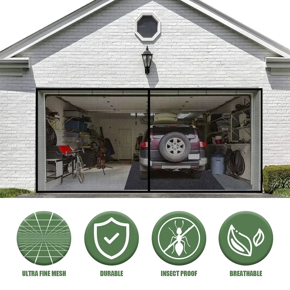 Shunmaii Seamless Garage Door Mosquito Net Insect Screen by S And B Enterprise