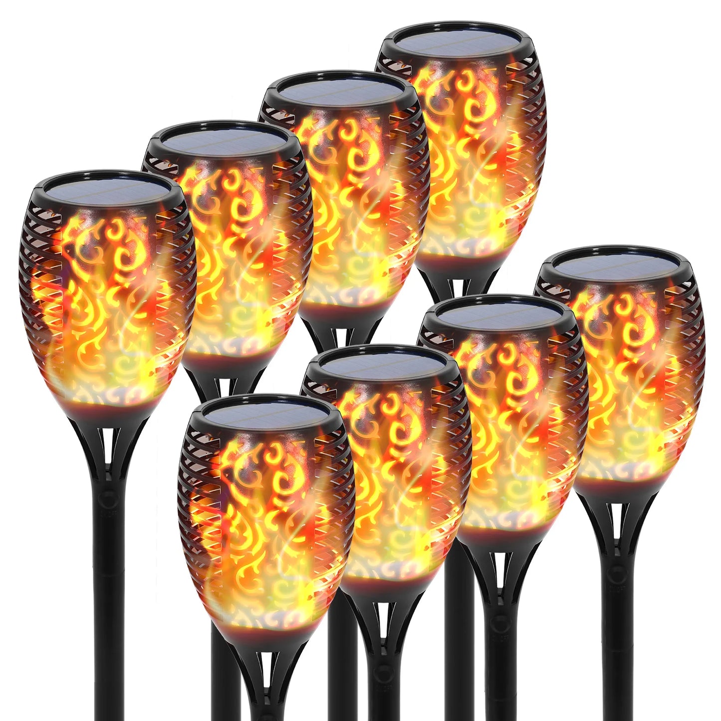 Solar Torch Lights Outdoor 96 LED Pathway Landscape Lighting