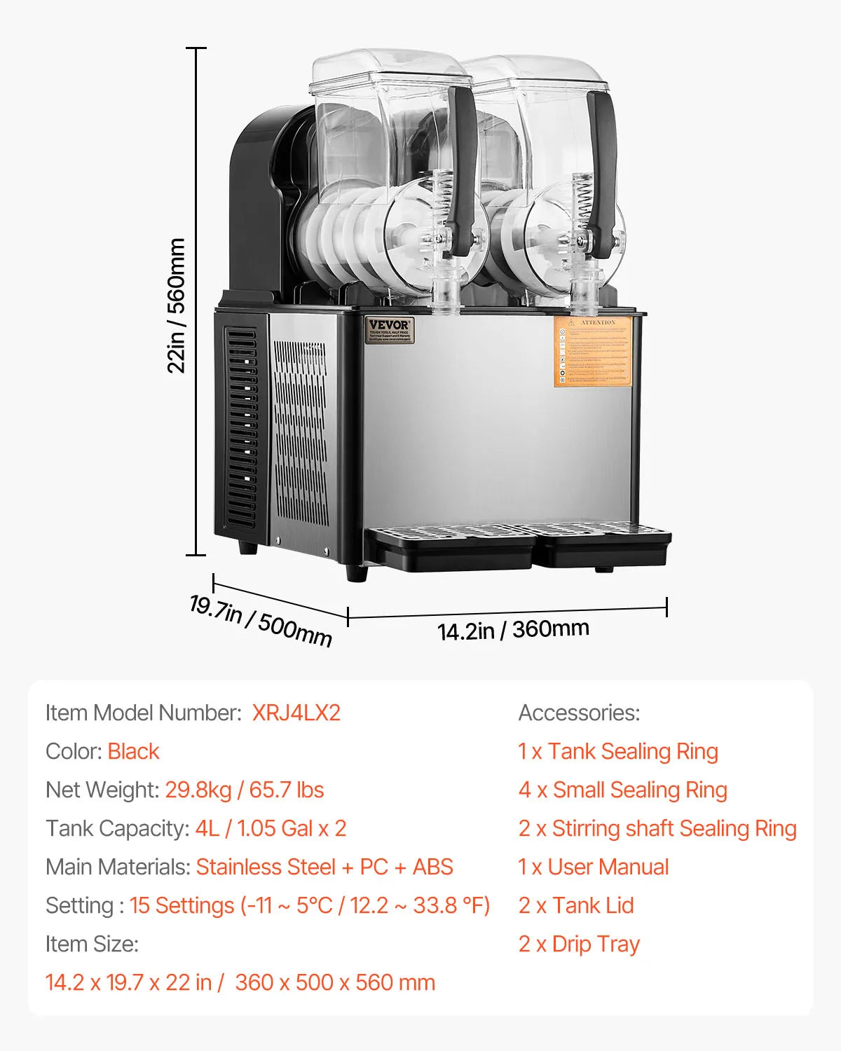 VEVOR SucceBuy Commercial Slushy Machine For Restaurants And Parties by S And B Enterprise
