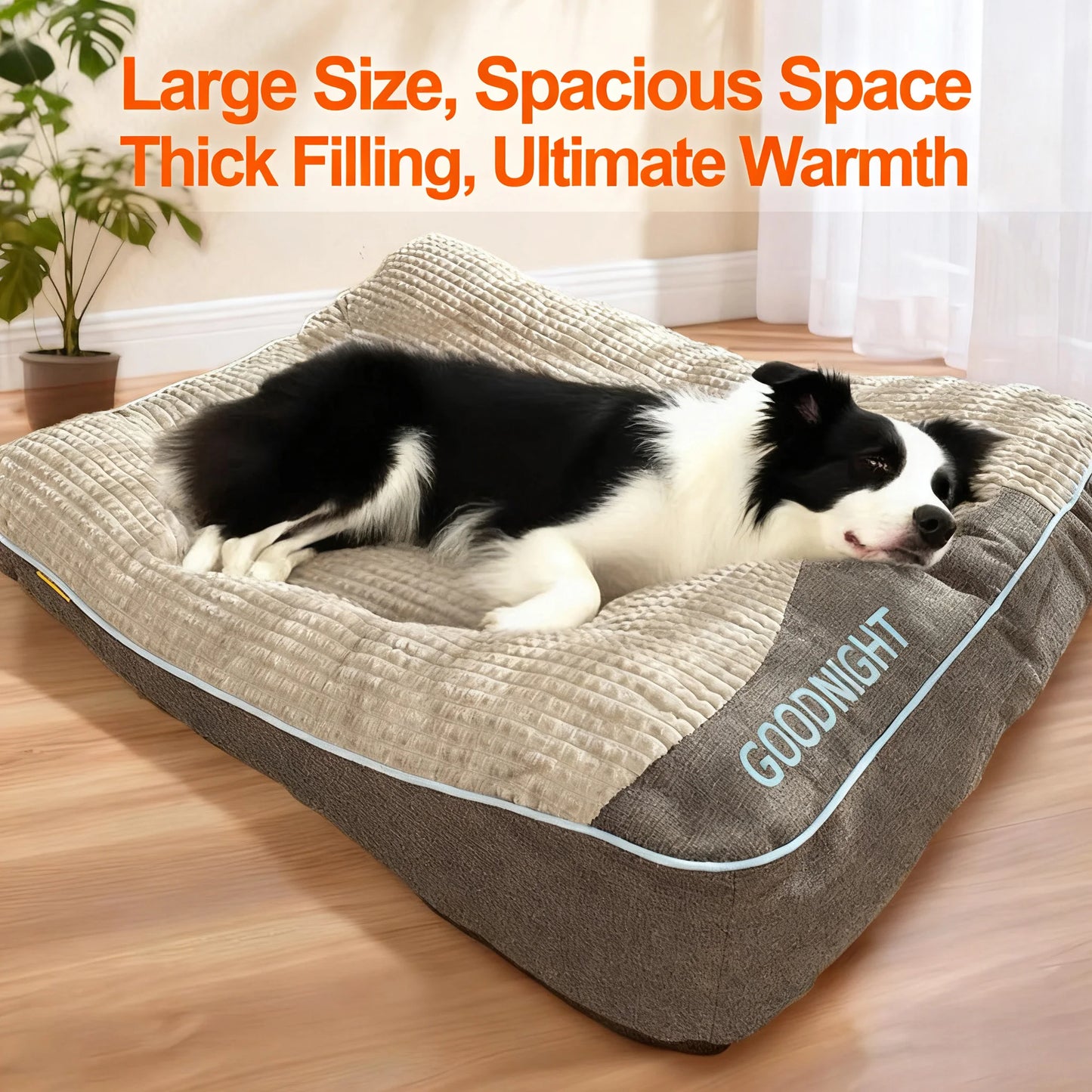 NONECN Extra Thick Orthopedic Dog Bed For Senior Dogs
