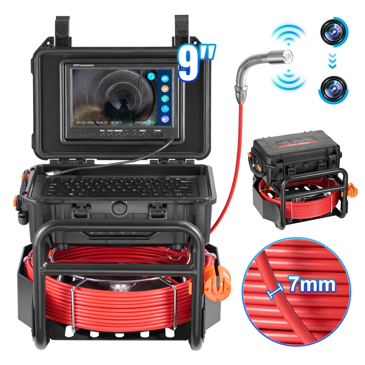 SucceBuy Sewer Camera 512Hz Transmitter 1080P HD Inspection by S And B Enterprise