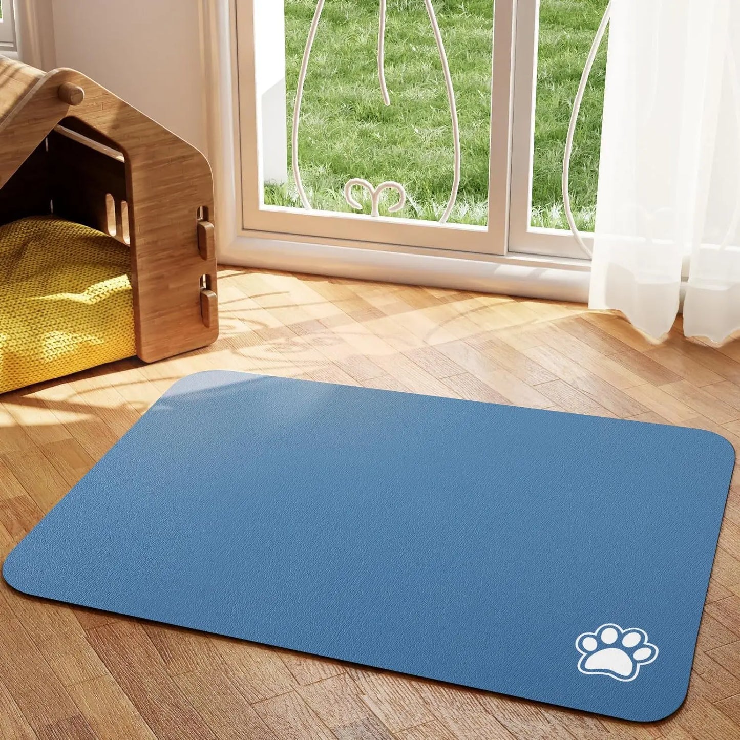 Pet Feeding Mat Absorbent Non Slip Quick Dry For Dogs