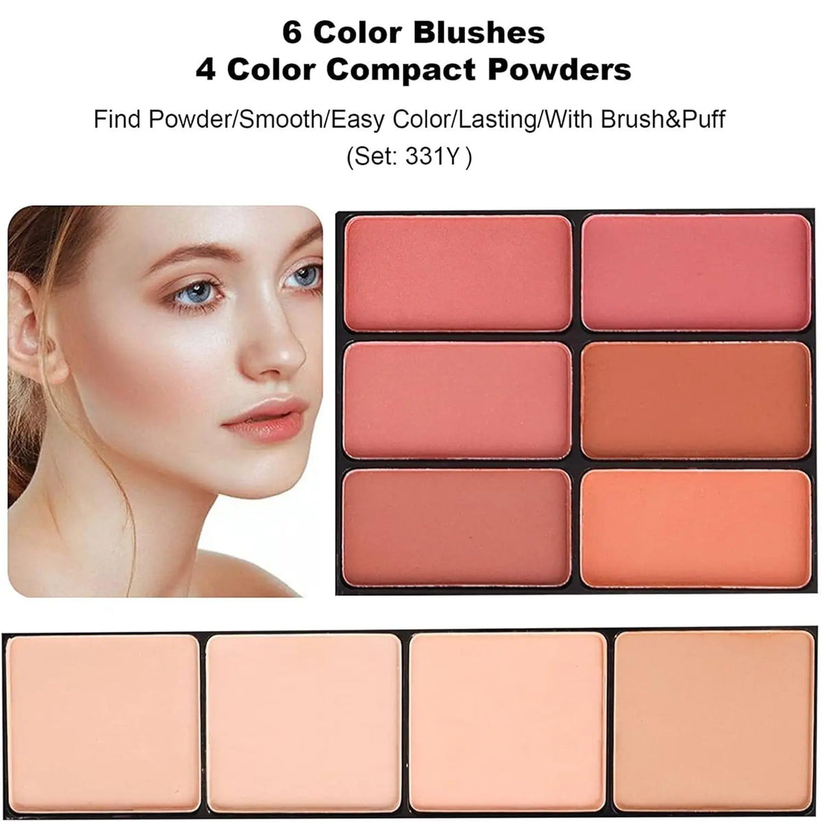 58 Professional Makeup Kit With Eyeshadow Blusher Concealer Mirror by S And B Enterprise
