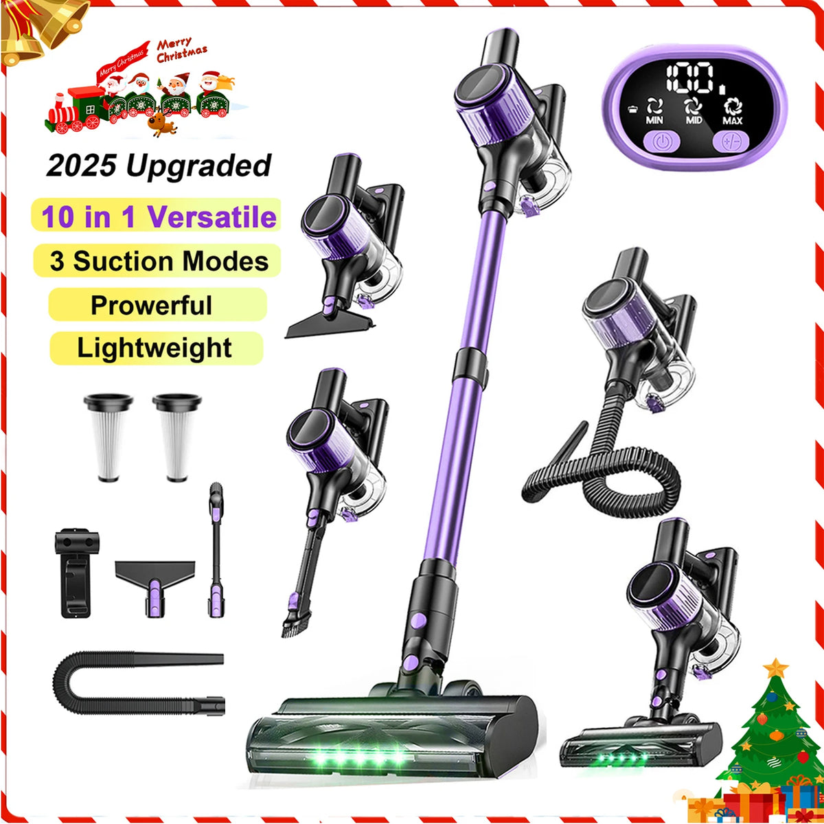 SUXIANGVACC Cordless Vacuum Cleaner 55Kpa 500W 45min 10 In 1 by S And B Enterprise