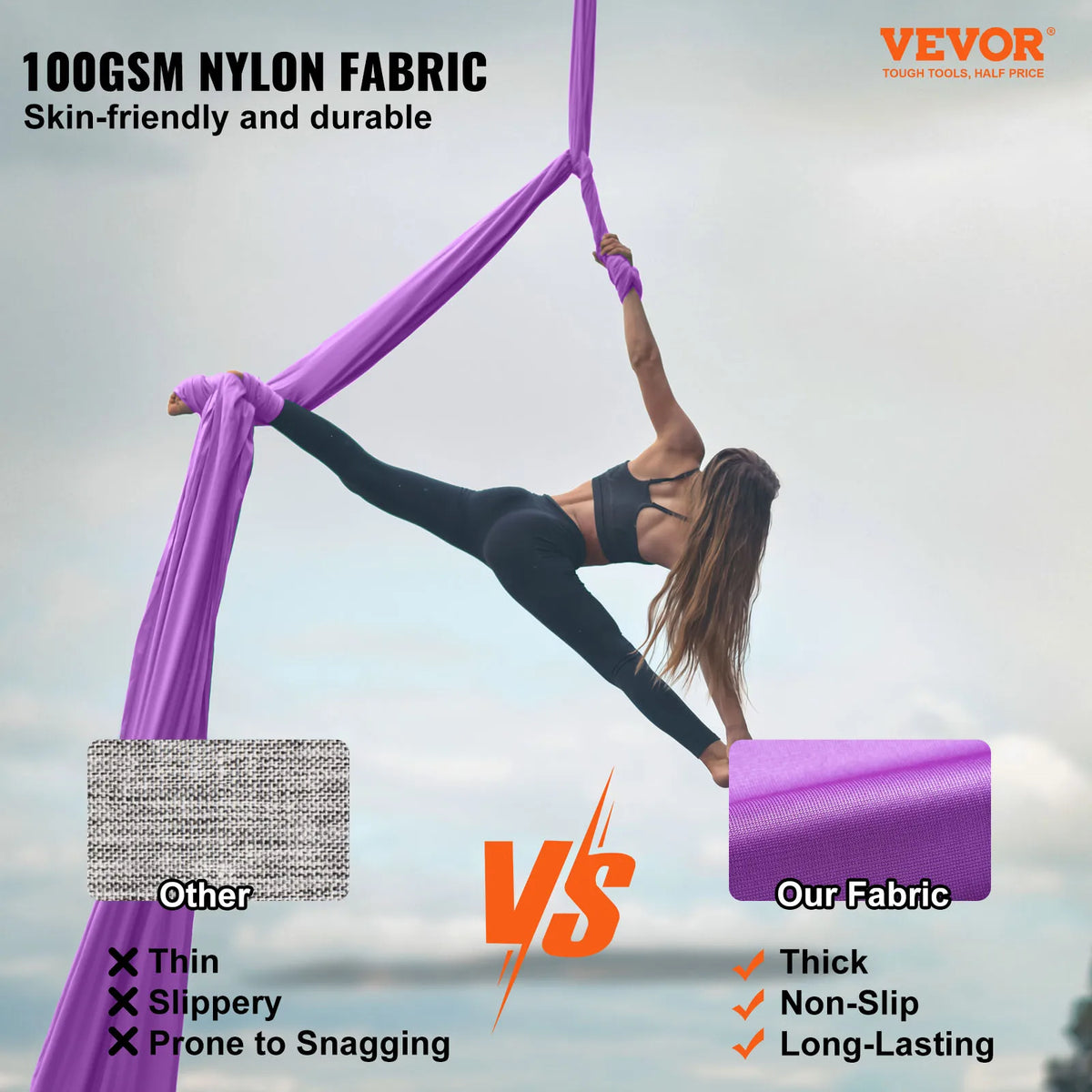 VEVOR SucceBuy Aerial Yoga Hammock Starter Kit For All Levels Fitness by S And B Enterprise