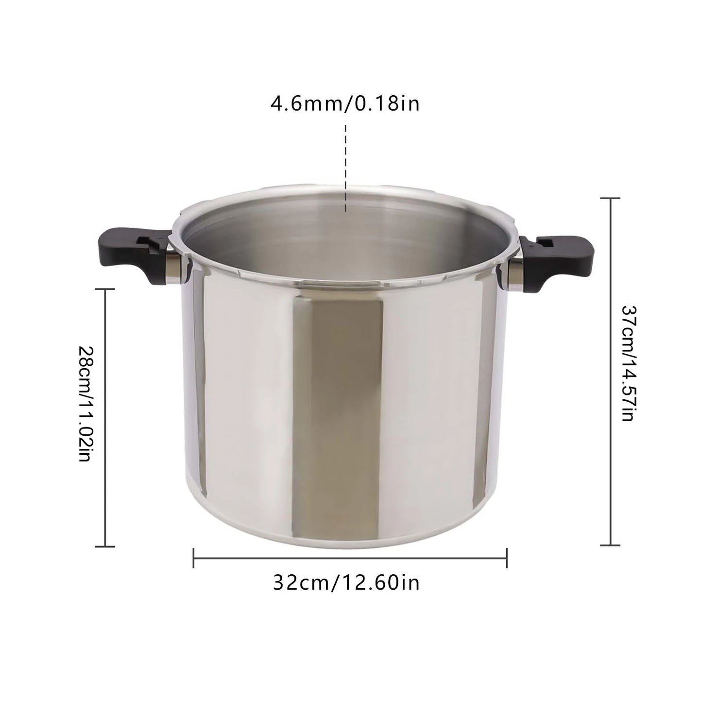 Pressure Canner And Cooker With Gauge 13 PSI Explosion Proof Safety Valve