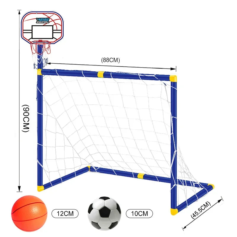 Kmoist 2 In 1 Sports Toy Basketball Stand Football Goal by S And B Enterprise