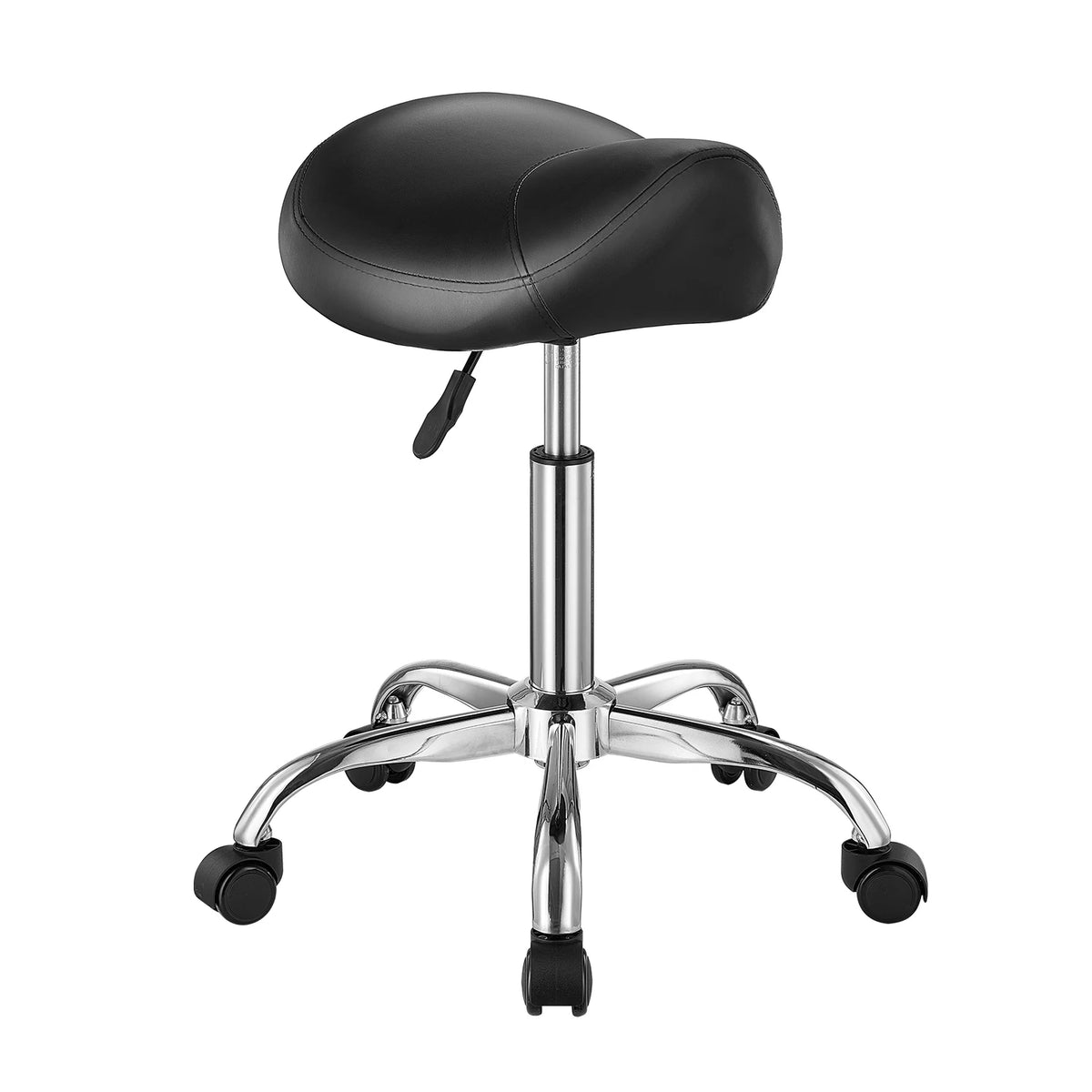 SucceBuy Saddle Stool with Wheel Ergonomic Swivel Chair by S And B Enterprise