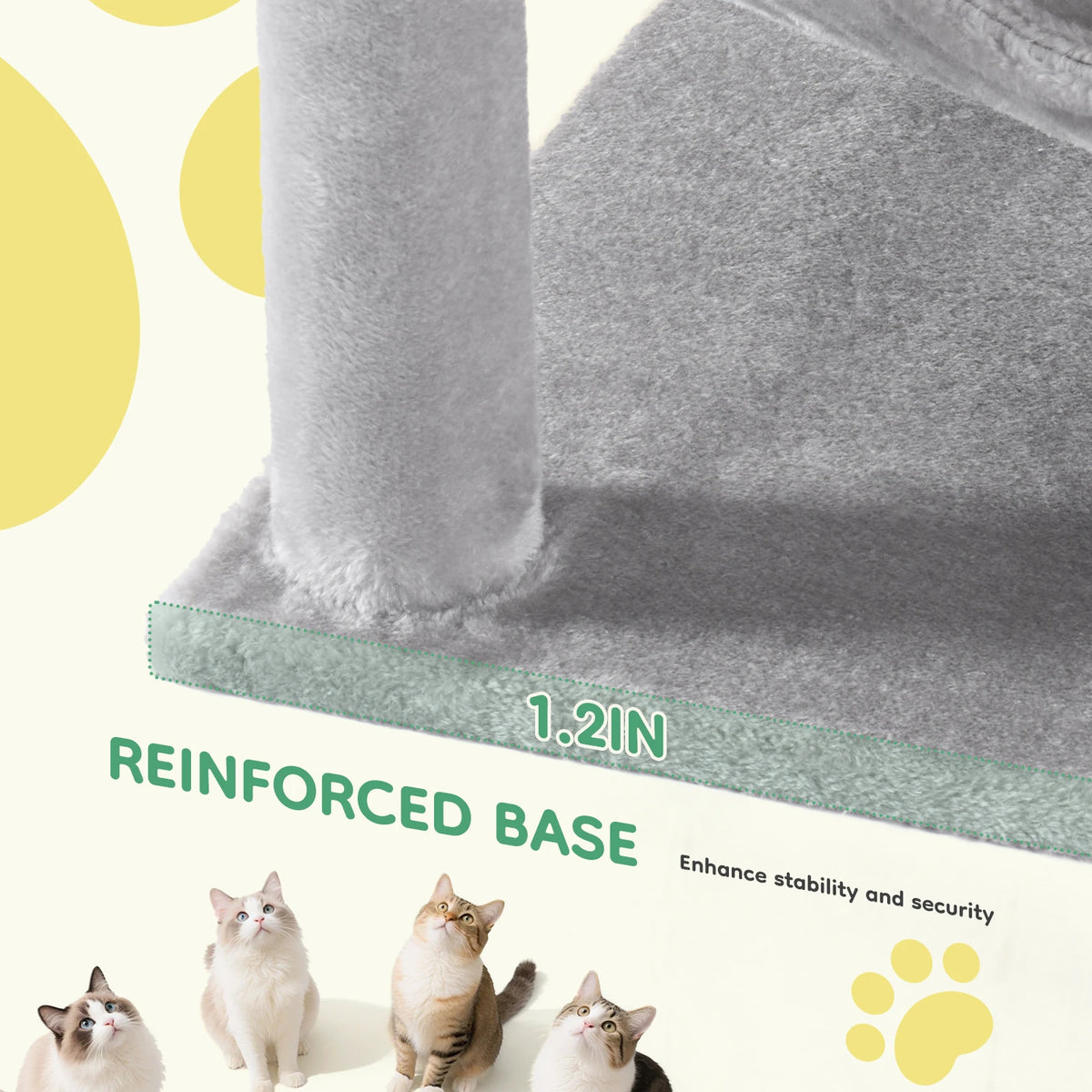 JHKCN Cat Tree Tall Multi-Cat Climbing Tower Sisal Posts by S And B Enterprise