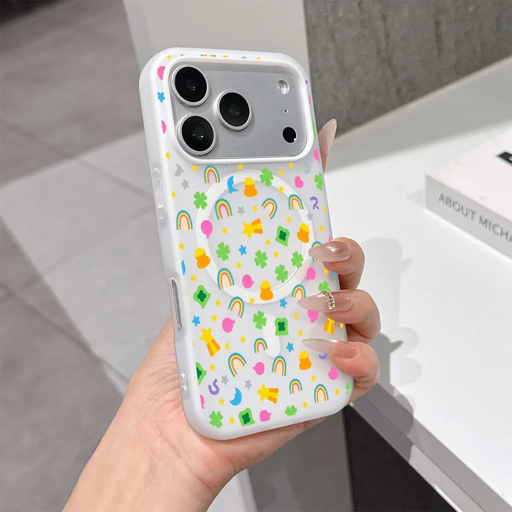 CHUBAN Whimsy Pattern Jelly Phone Case Shockproof Protection
