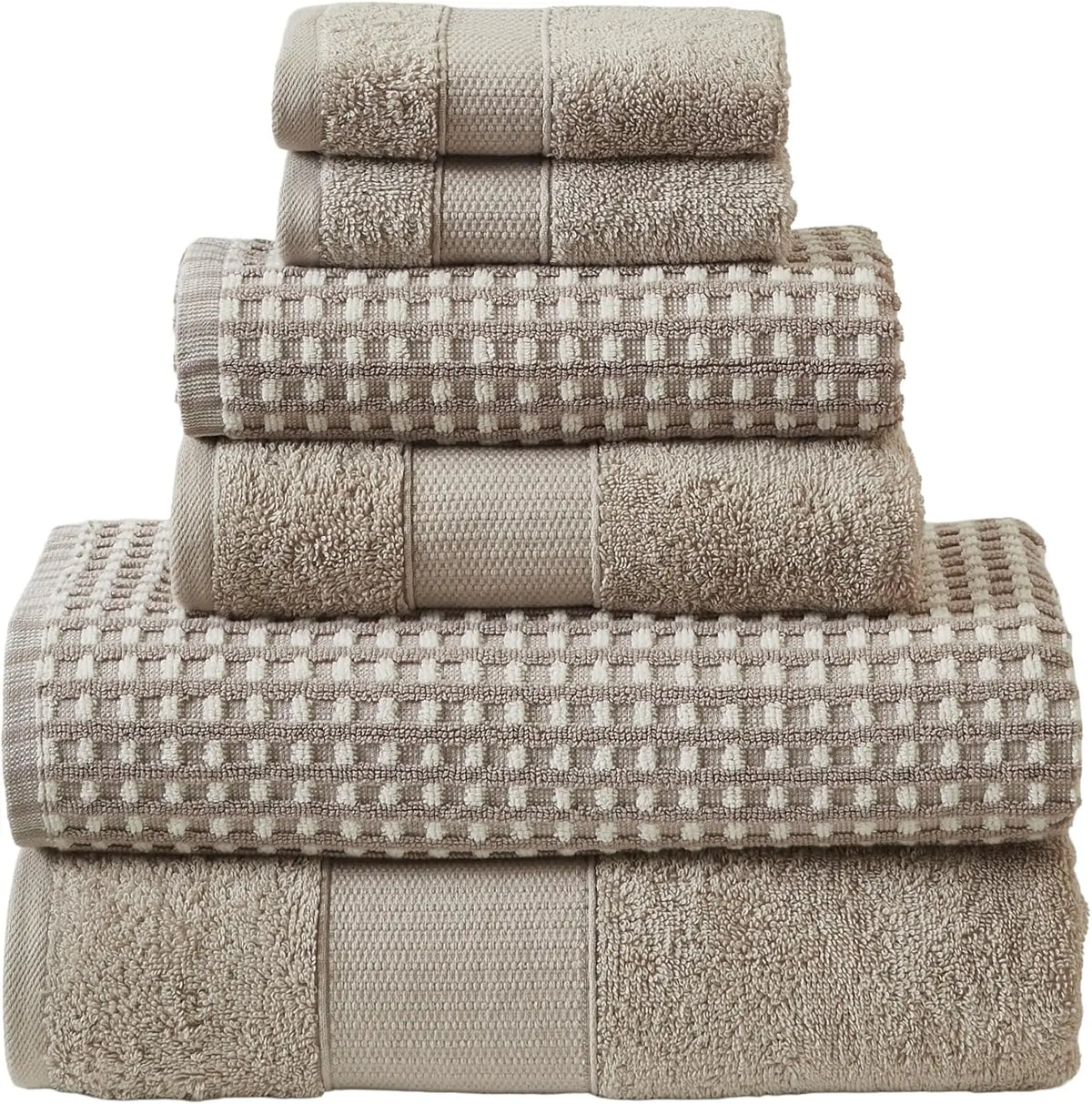 XMSJ Cotton Towel Set Bath Hand Washcloths Essentials by S And B Enterprise