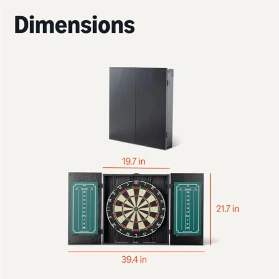 Dartboard Cabinet Set For Adults Perfect Home Games And Recreation by S And B Enterprise