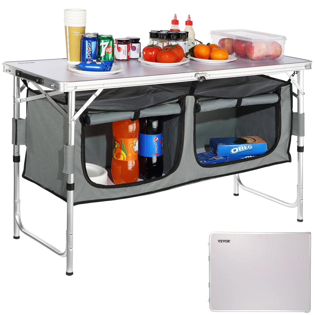 VEVOR Folding Camping Kitchen Table for Outdoor Cooking Portable by S And B Enterprise