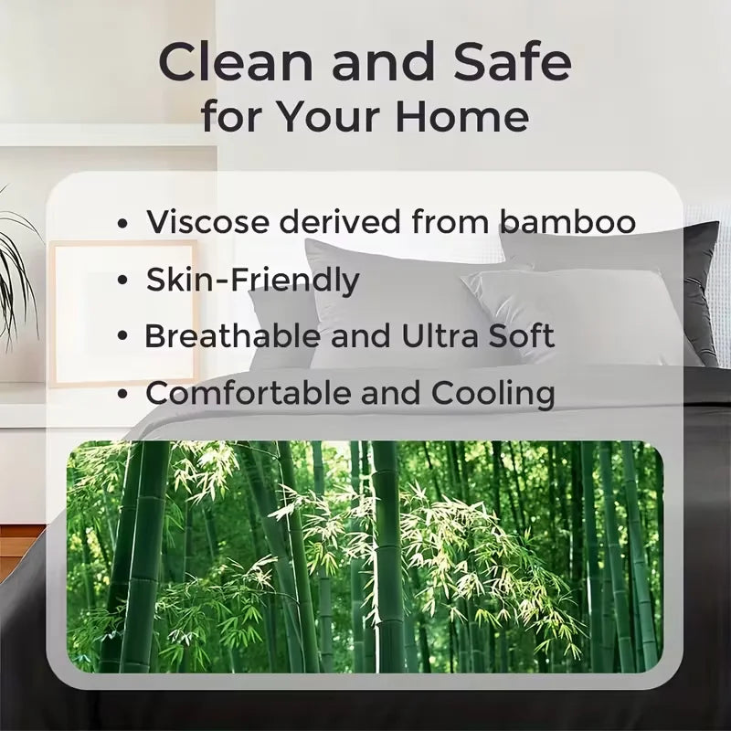 Bamboo cooling queen sheet set for children, 4pc/6pc, breathable and comfortable by S And B Enterprise.