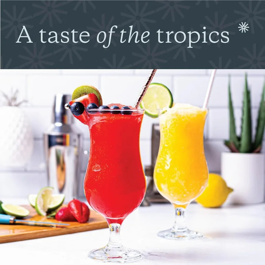 NONEDrinkware Hurricane Glasses Set Of 12 Pina Colada Glasses Dishwasher Safe