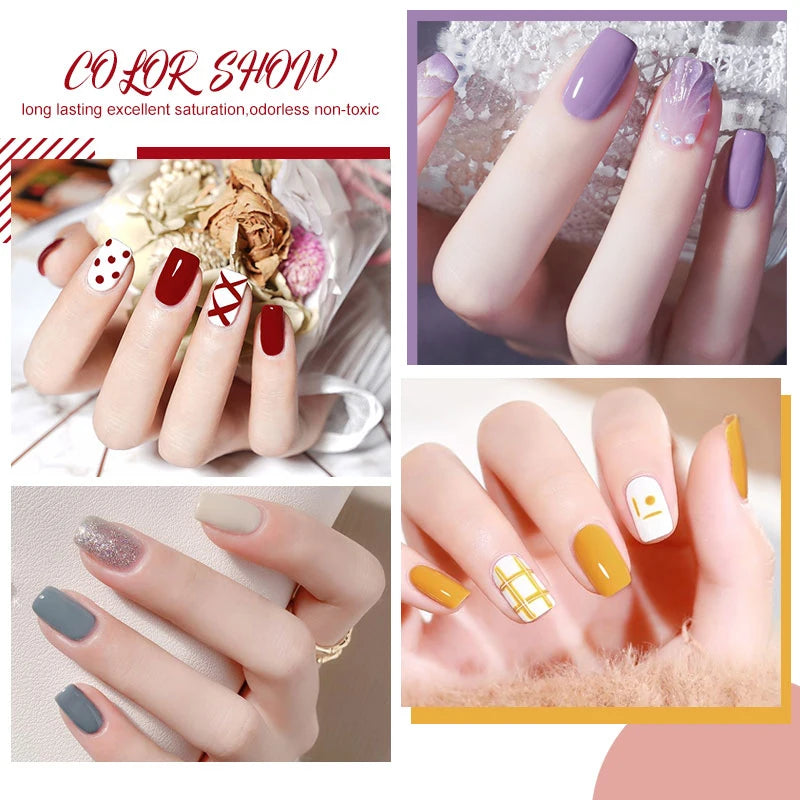 Poly Extension Gel Nail Set 8Pcs 15ml Fast Builder Gel