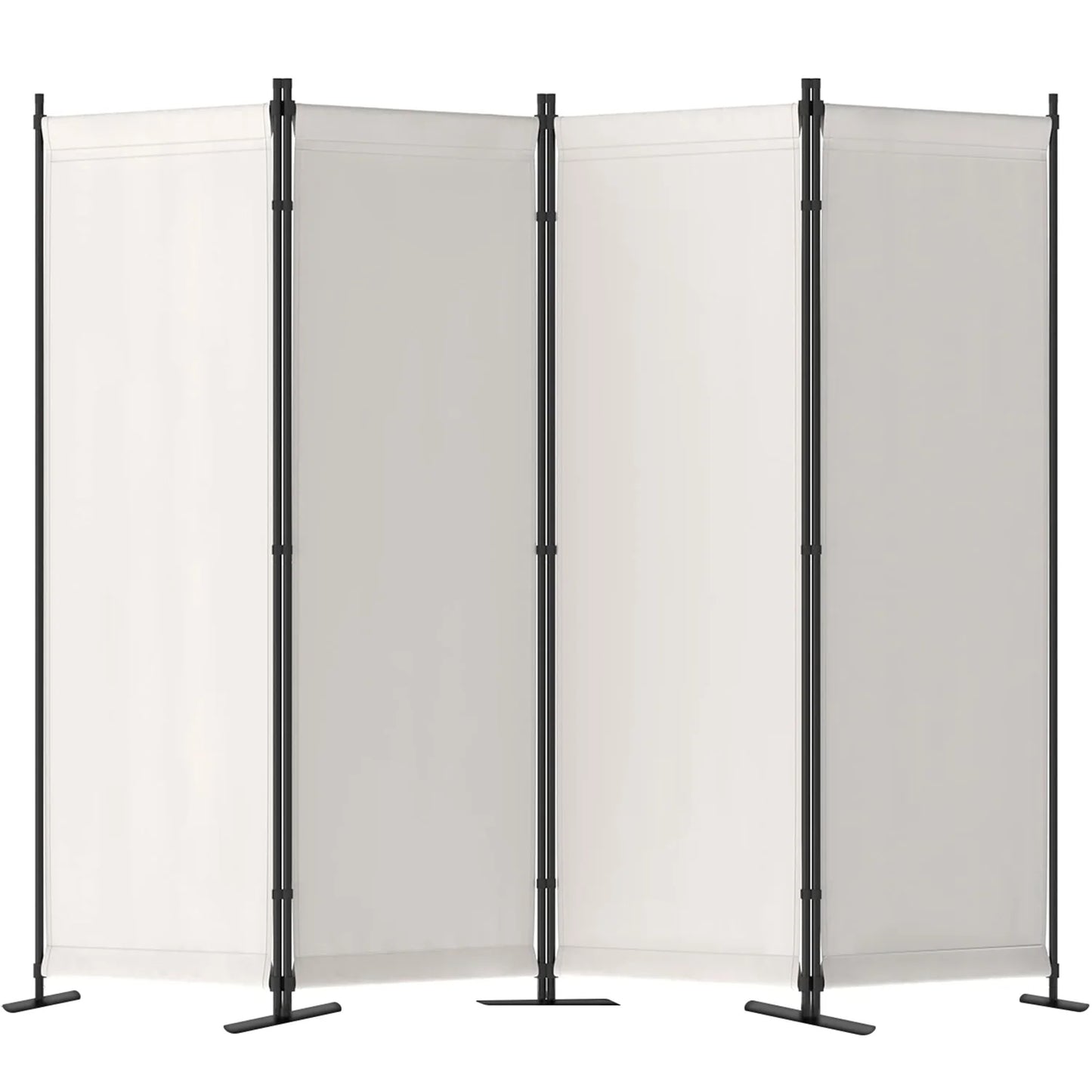 Four-Panel Folding Room Divider Freestanding Privacy Partition