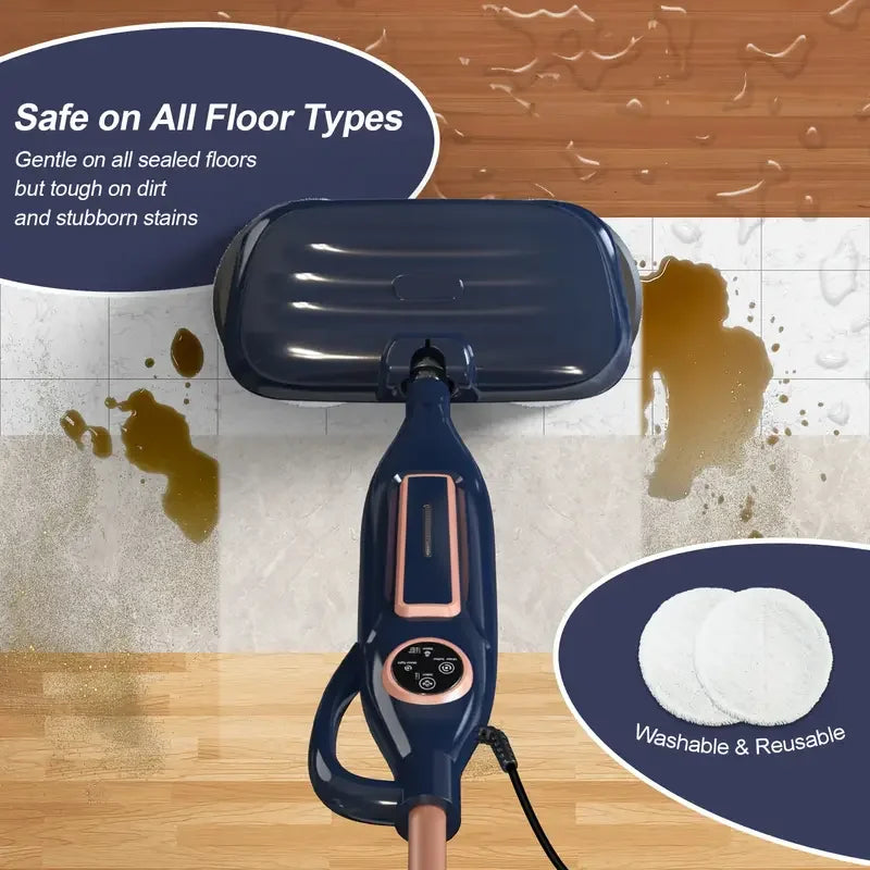 INSE VM6 Scrubbing Steam Mop Ten In 1 Rotating Pad by S And B Enterprise