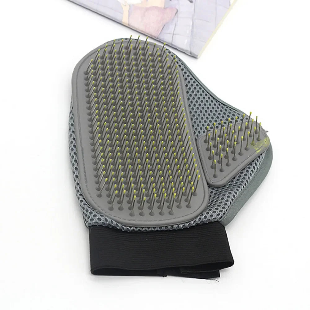 Pet Grooming Glove Silicone Fur Removal For Cats And Dogs by S And B Enterprise