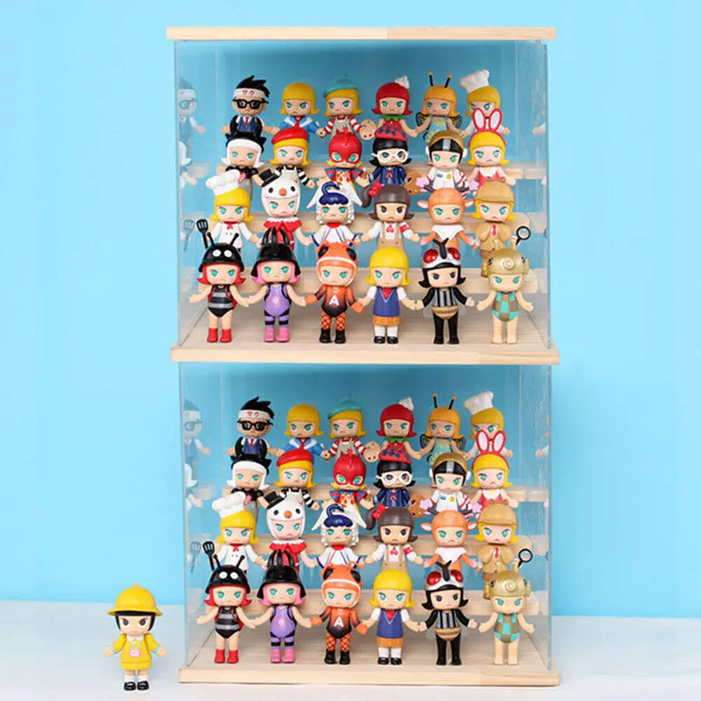Clear Acrylic Display Case Countertop Box Organizer Dustproof Showcase by S And B Enterprise