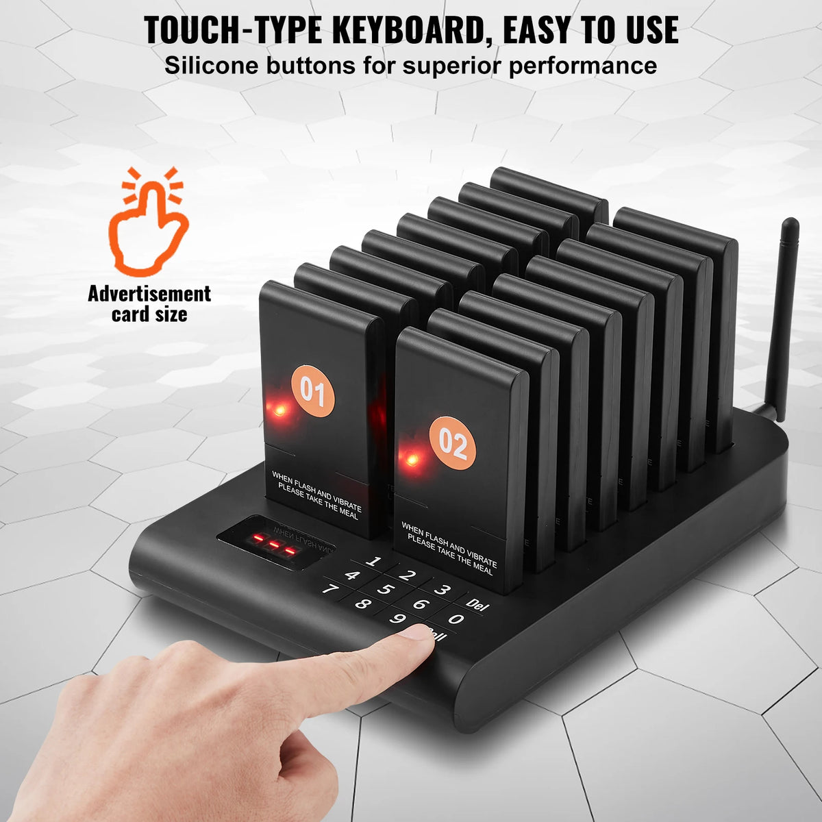 SucceBuy Restaurant Pager System With Vibration Beepers by S And B Enterprise