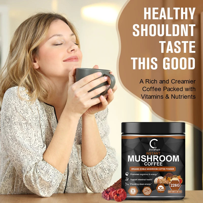 MINCH Lion's Mane Mushroom Coffee With Reishi Cordyceps Turkey Tail