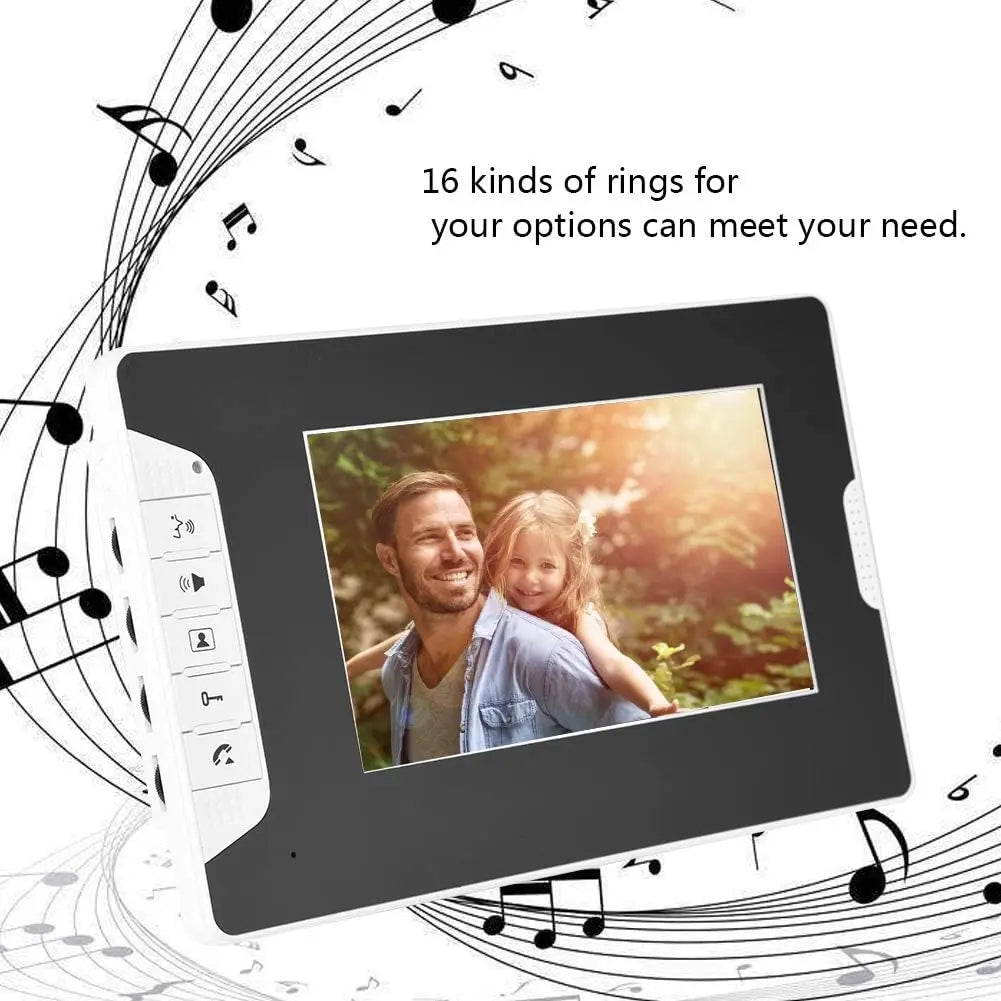 Video intercom system with 7-inch touchscreen doorbell camera by S And B Enterprise