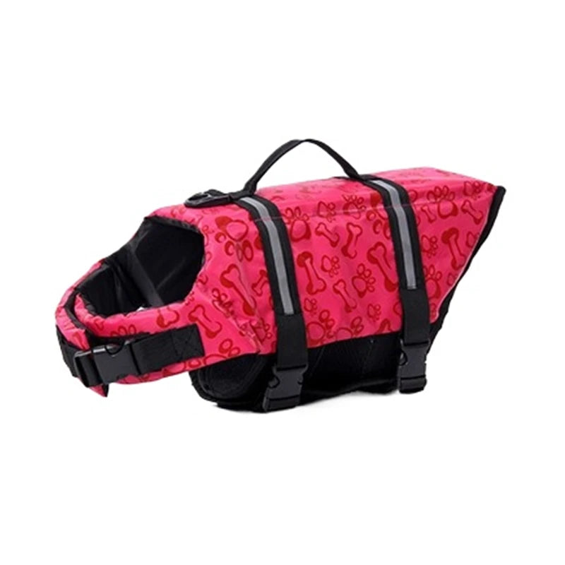Dog Life Jacket Reflective Adjustable Buoyancy Vest by S And B Enterprise