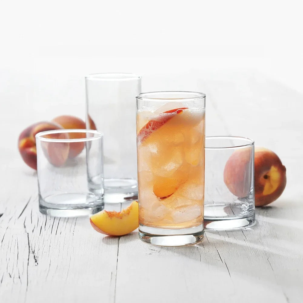 NONEDrinkware 12 Piece Clear Drinkware Set Tennyson Glasses
