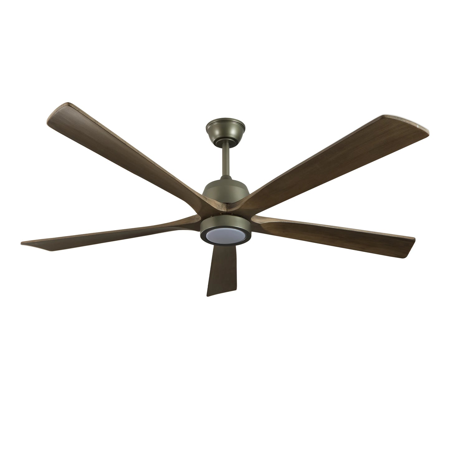 ARLGSITE Modern Wood Grain Ceiling Fan With Light Remote