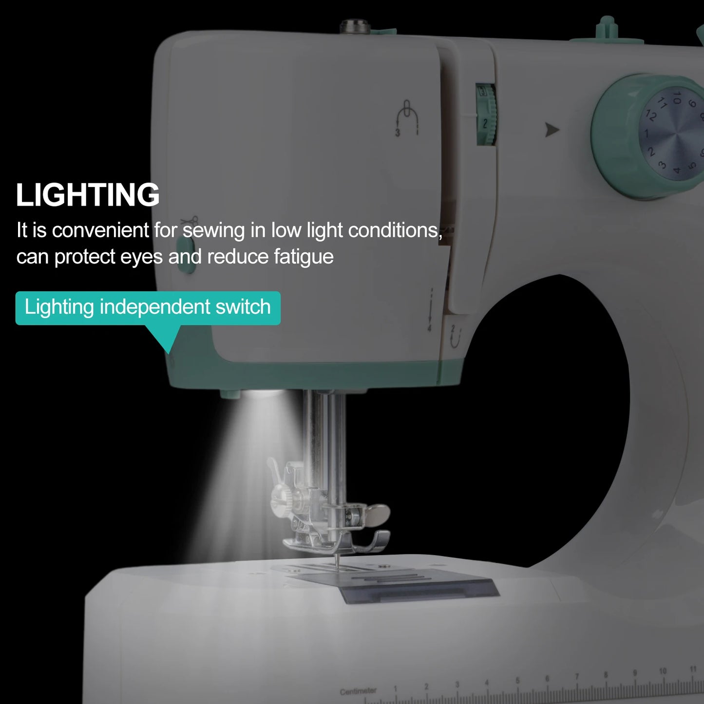 LetCartMaker 12 Stitches Mini Sewing Machine Multifunctional With Foot Pedal