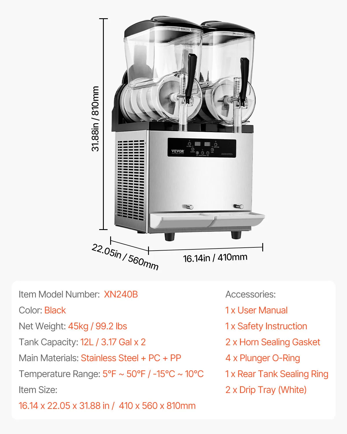 VEVOR SucceBuy Commercial Slushy Machine For Restaurants And Parties by S And B Enterprise