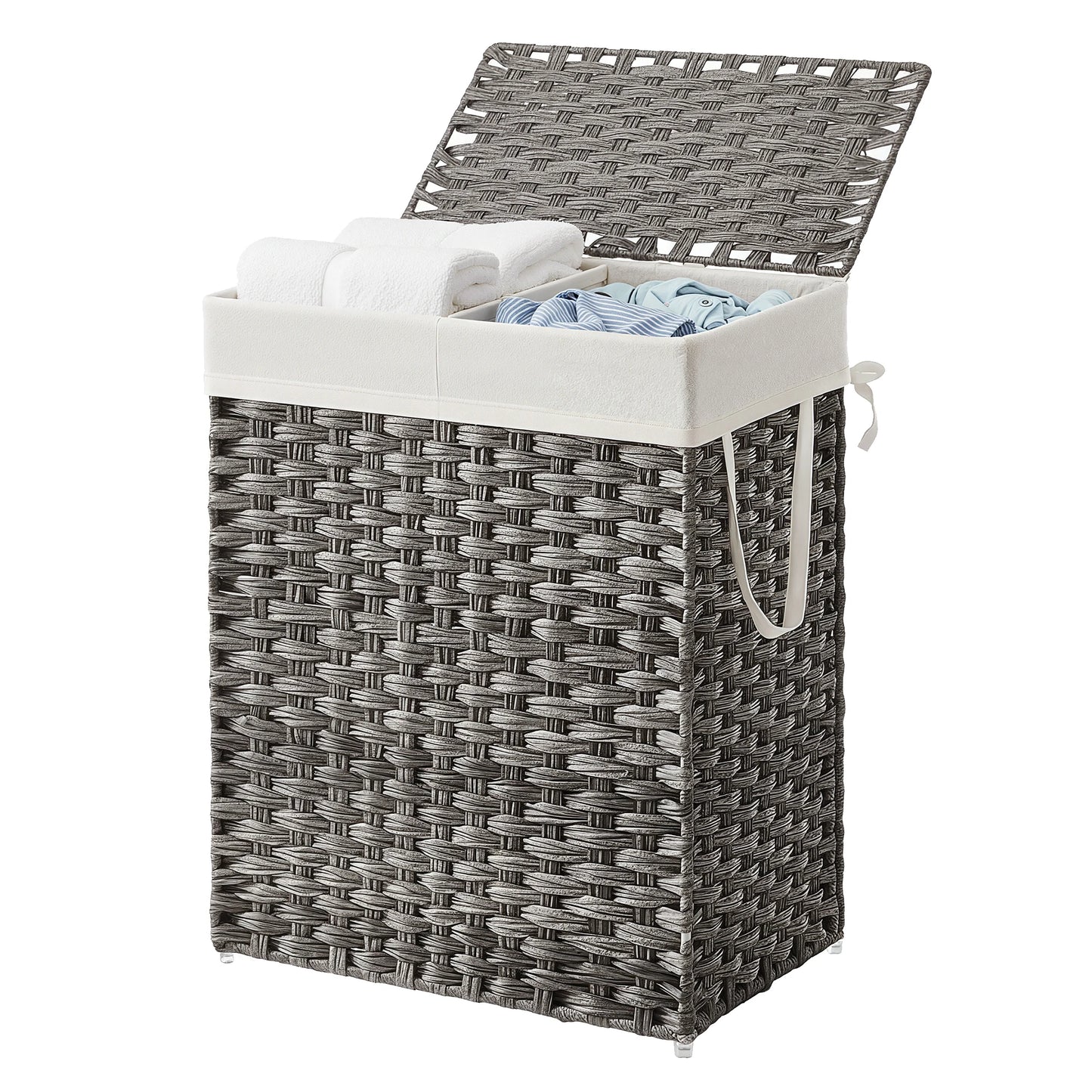 SONGMICS Laundry Hamper With Lid And Removable Liners