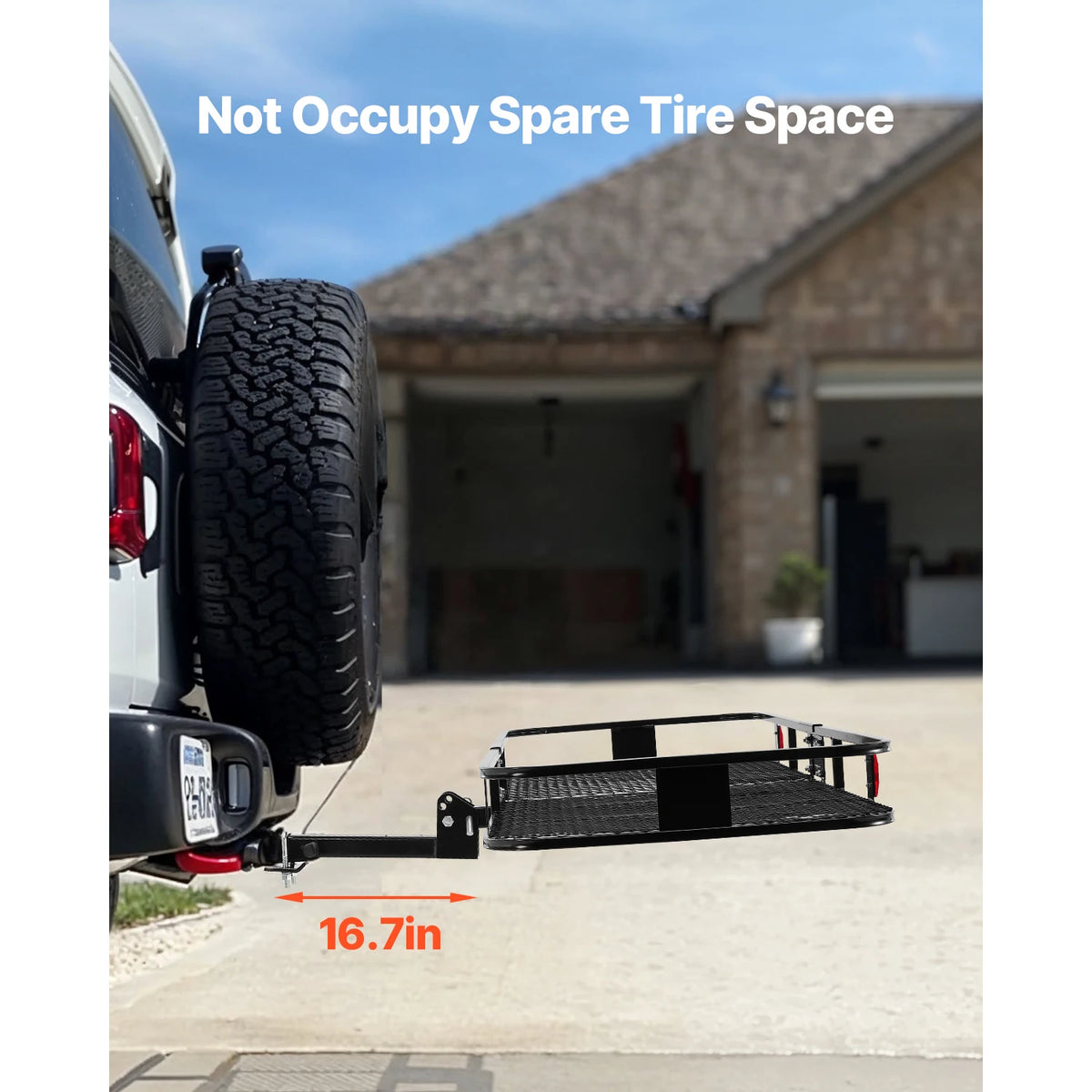 Succebuy Folding Hitch Cargo Carrier With Night Reflective Strip