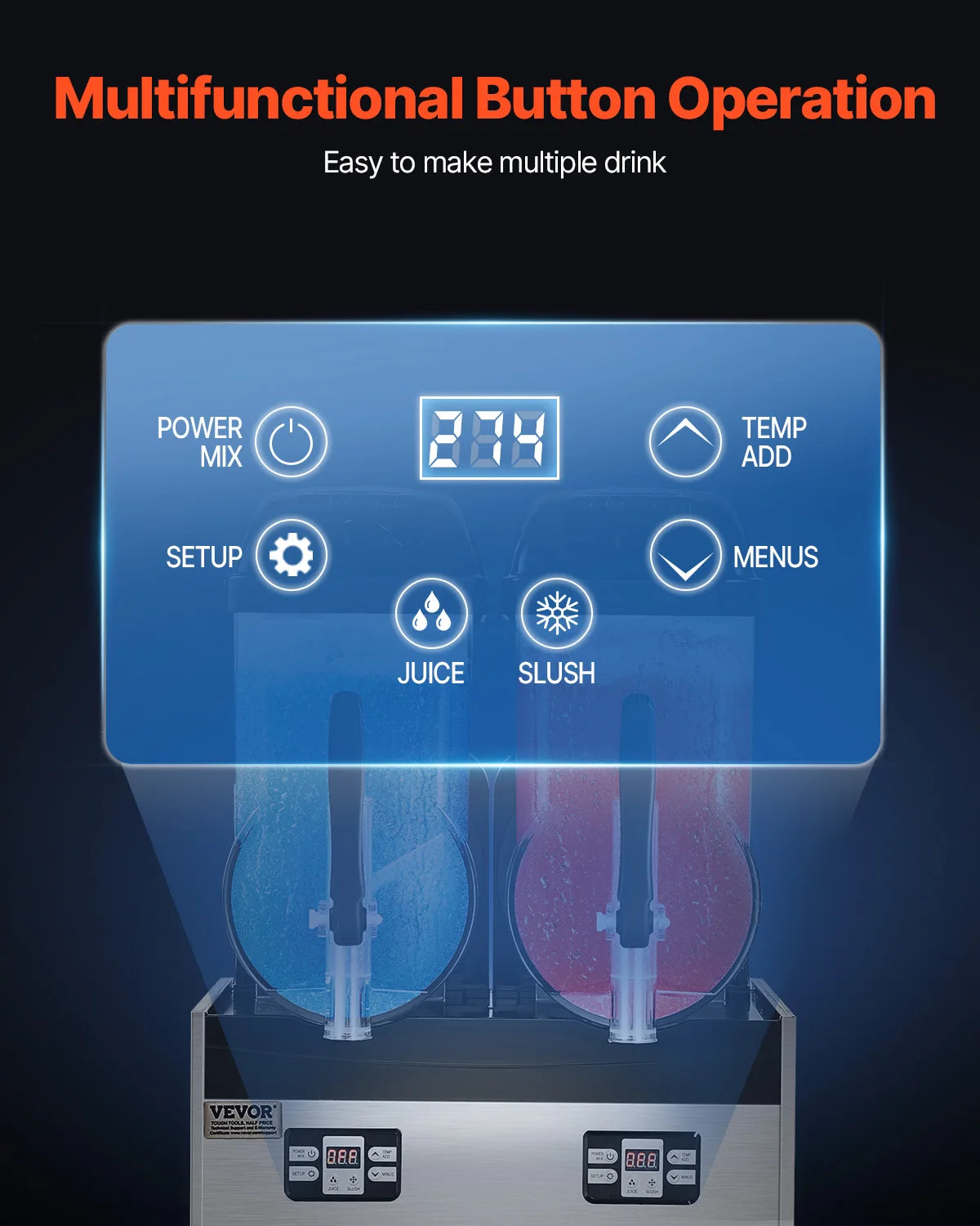 VEVOR SucceBuy Commercial Slushy Machine For Restaurants And Parties by S And B Enterprise