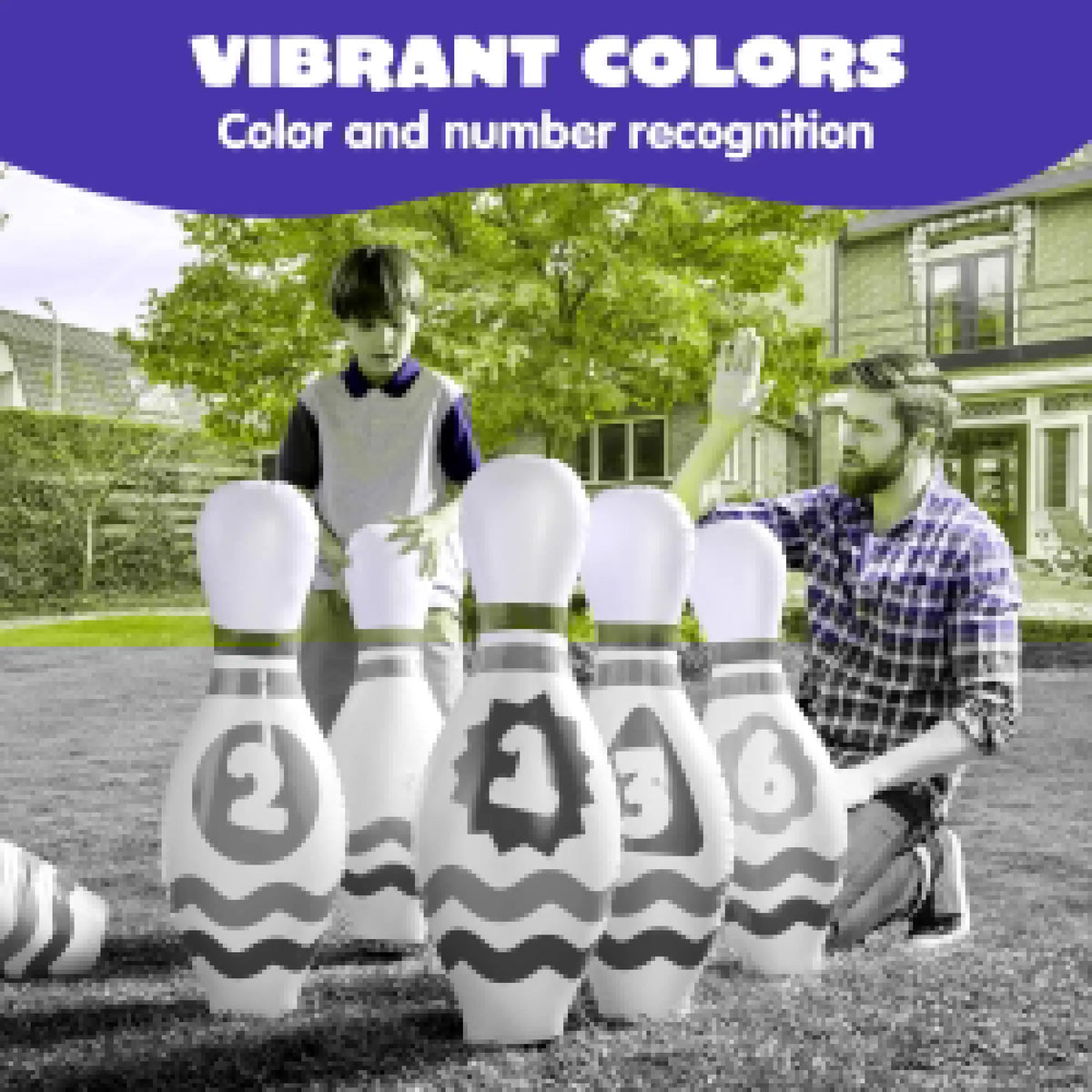 Joyfy Giant Inflatable Bowling Set For Kids And Adults by S And B Enterprise