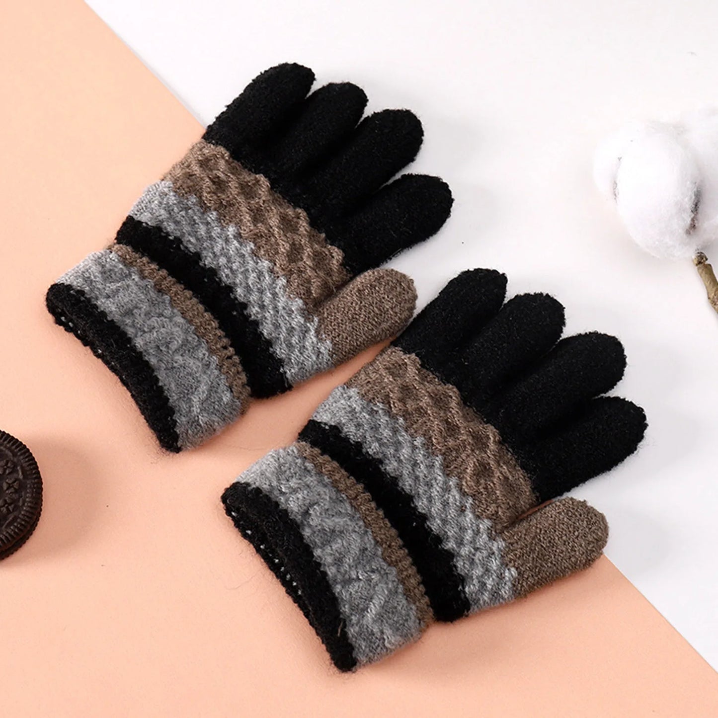 Kids Winter Gloves For Boys And Girls Full-Finger Mittens