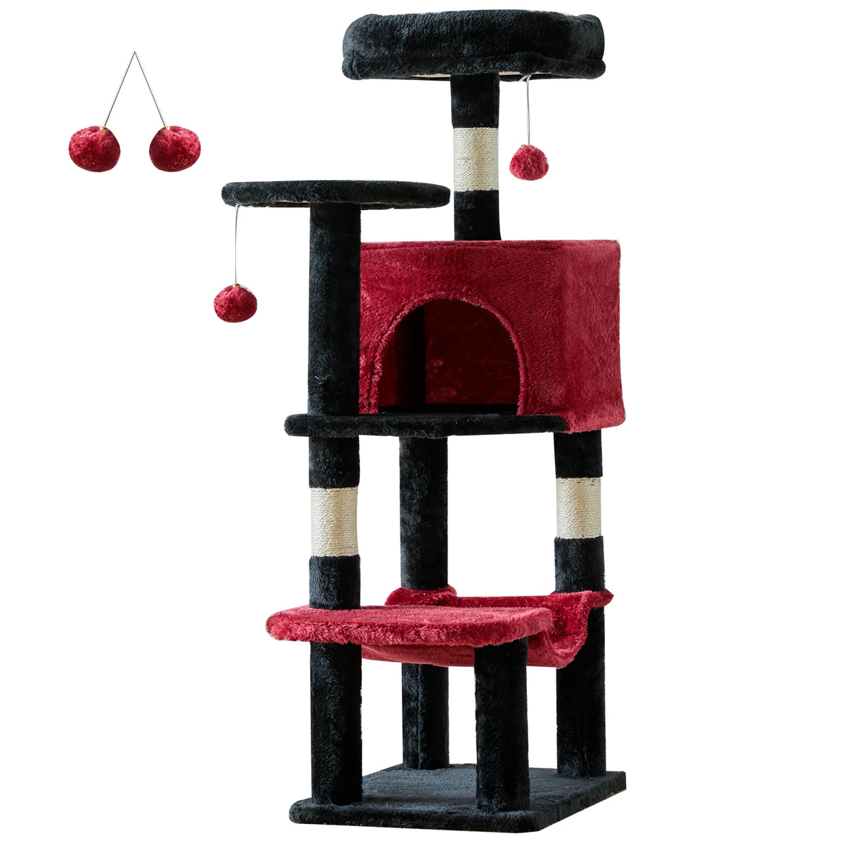 JHKCN Cat Tree Tall Multi-Cat Climbing Tower Sisal Posts by S And B Enterprise
