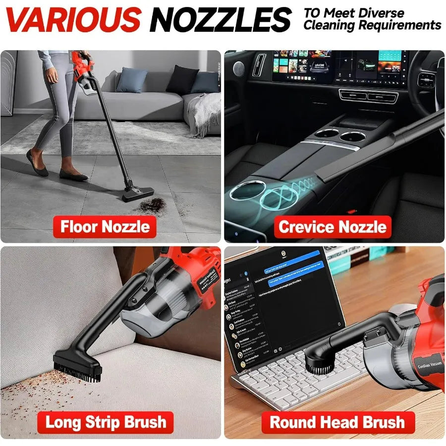 Cordless Vacuum For Milwaukee M18 Battery 5-In-1 Portable Shop Vac